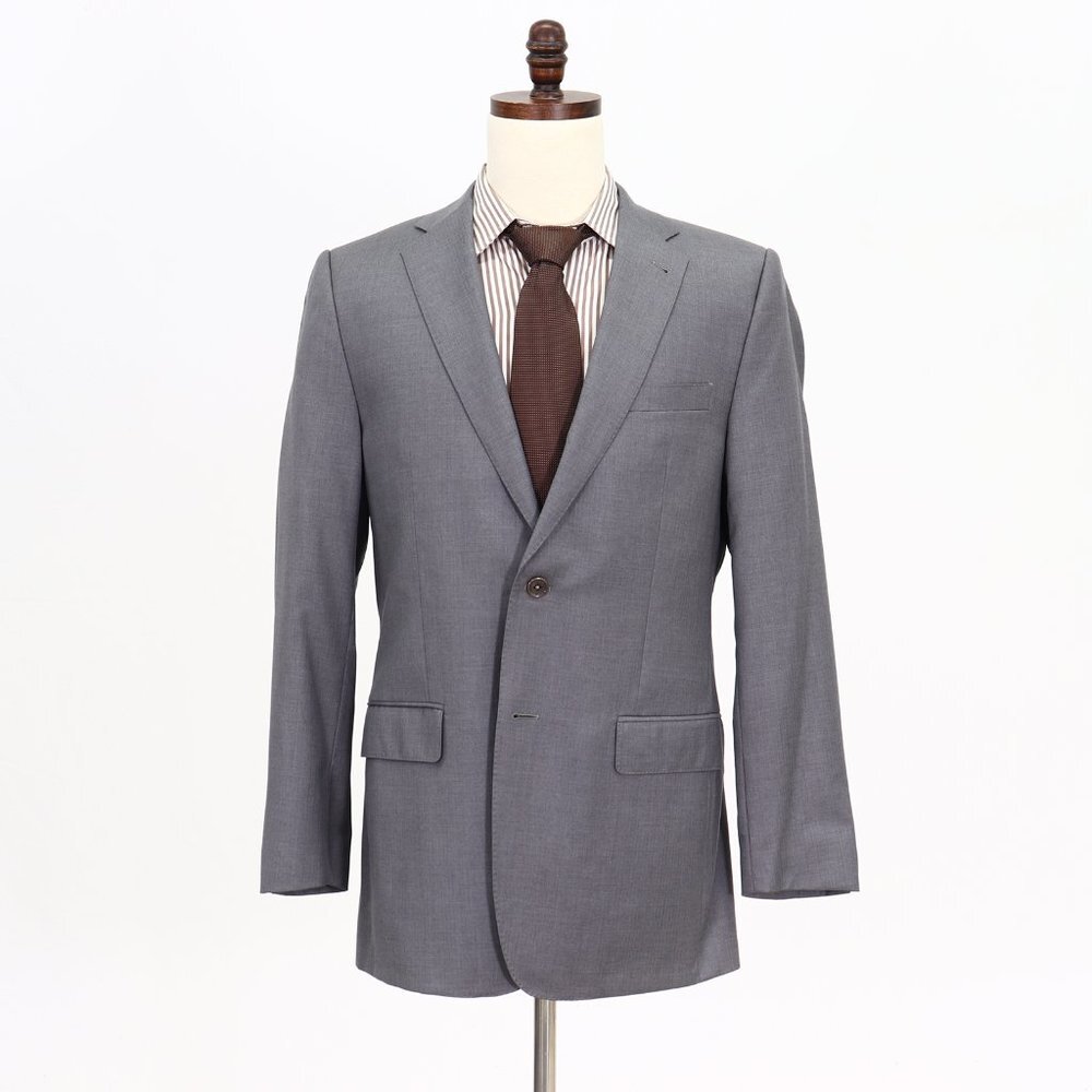 Jos. A. Bank Gold 40R Gray Solid 2-Button Sport Coat Blazer Jacket P468